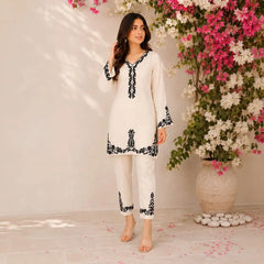 Embroidered co-ord set